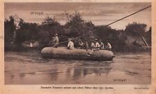 Deutsche Pioniere im Schlauchboot auf dem Jordan - 1WK Militär - 1918 ~21x13cm