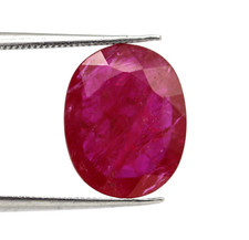 Dunkel Rosa Farbe Oval Schliff