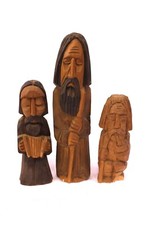 3 Holzfiguren Schäfer