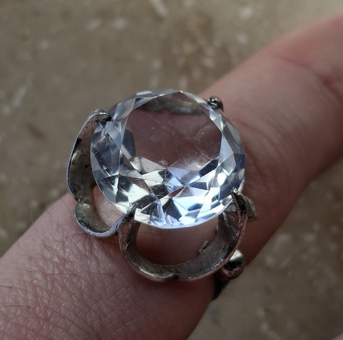 Vintage silberring 835 - vintage, mit