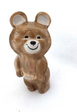 Vintage Moskau 1980 Olympische Spiele Symbol Bär Maskottchen UdSSR Porzellan .