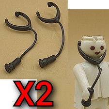 X2 Playmobil Arztgerät-Fonendoskop-Stethoskop-Arzt-Krankenschwester-Krankenhaus