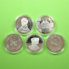 BRD 2013 5x 10 Euro Silber-Gedenkmünzen in Kapseln PP Spiegelglanz