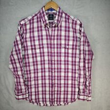 Brax Hemd Herren Shirt Gr. L mierfarbe Freizeit Regular Fit Langarm Baumwolle 