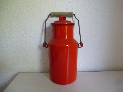 Vintage 60er rote - , emaille