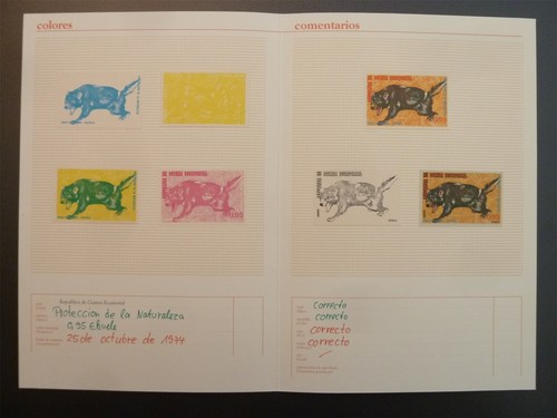 Guinea 1974 phasendrucke fauna - 1974,