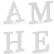 Weiß holzbuchstaben höhe - höhe, ca