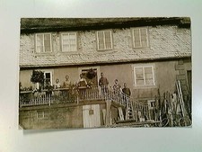 Schreinerei Tischlerei, Handwerk, Straßenpartie mit Personen, Fotografie, AK, un