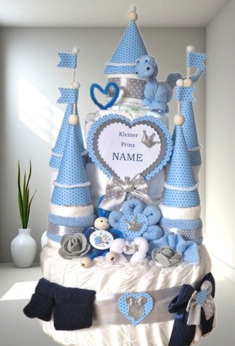 Windeltorte junge blau xxl - junge,