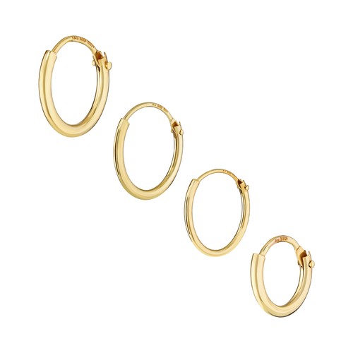 375er gelb gold creolen - gold,