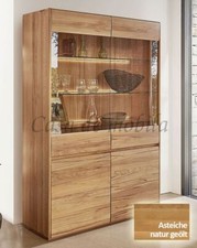 Massivholz Vitrinenschrank