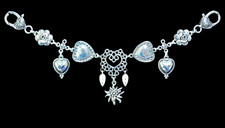 Trachtenschmuck Charivari Trachtenkette Miederkette mit Erdelweiß Oktoberfest