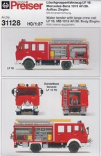 PREISER Bausatz 1:87 Feuerwehr