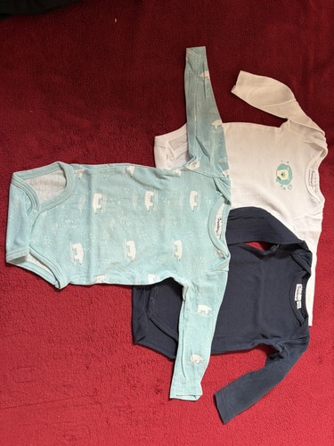 Body langarm blau weiß - body,