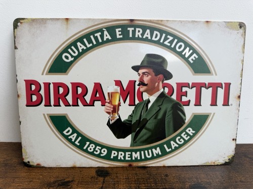 Birra moretti blechschild - birra,