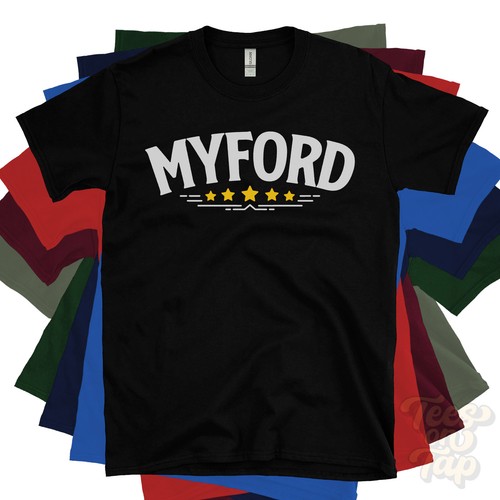 Myford star retro logo - 5-star,