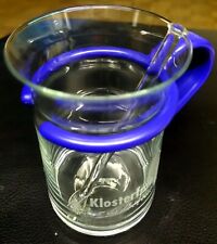 Älteres Klosterfrau Melissengeist Glas m. blauer abnehmbarer Kunststoffhalterung