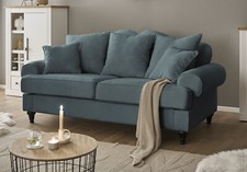 Sofa in grau Couch 3-Sitzer