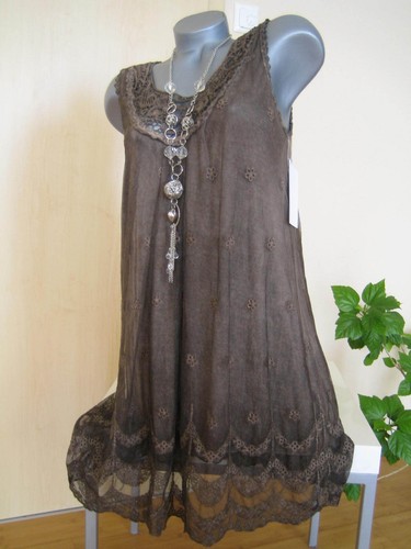 Kleid seidenkleid tunika - kleid,