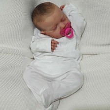 19'' Reborn Baby Doll Weiches Ganzkörper-Silikon Neugeborenes Real Lifelike