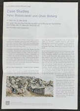Peter Bialobrzeski / Oliver Boberg - "Case Studies". Ausstellungs-Faltflyer 2009