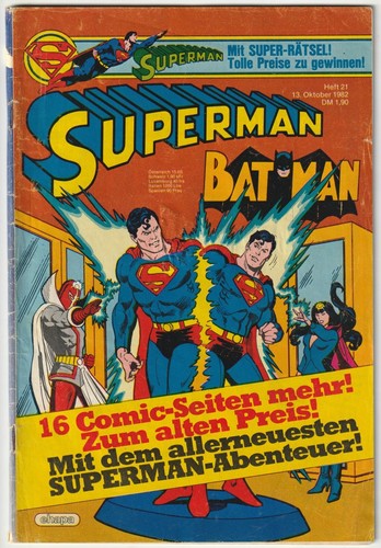 Superman 21 1982 ohne - ✪,