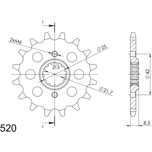 Ritzel supersprox 520 - ritzel,