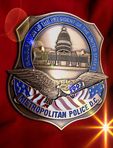 Obsolete police badge