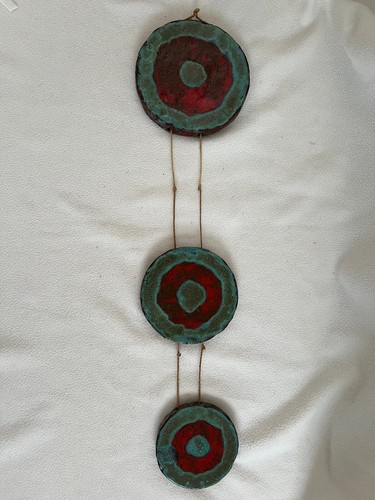 60er 70er wandbild wandteller - wandbild,