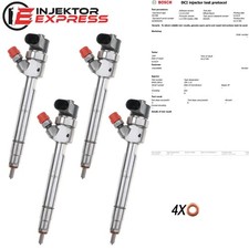 4x 0445110012 Einspritzdüse Injektor Mercedes C E V Klasse Vito A6110700587