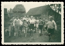 Schwerterheide Schwerte 1933 - Kinder mit Esel Fuhrwerk - 1930er - Foto 9x6cm