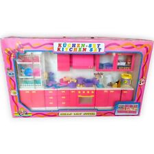Küchen Set Hello Lily Super Zubehör Spielzeug Kunststoff Vintage 90er Rosa Kind