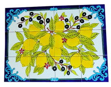 Zitronenzweig handbemalte