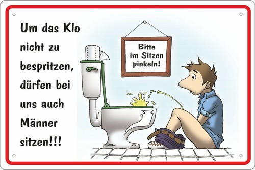 Blechschild 20x30 spruch - blechschild,