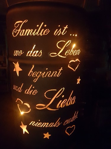 Feuertonne familie ist - ´familie,