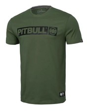 Herren T-Shirt PIT BULL WEST COAST PitBull Kurzarm Olive Hilltop