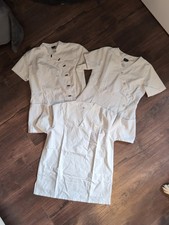 Kittel Krankenschwester Arzthelferin Praxis Weiß Gr. S&M