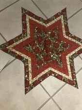 Mitteldecke Weihnachtsstern Patchwork Handarbeit 
