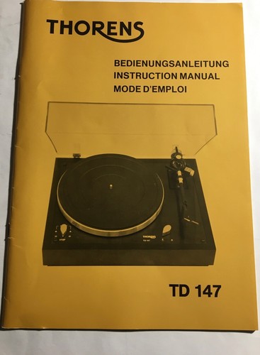 Thorens 147 38 seiten - ,