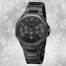 Armbanduhr Metall schwarz