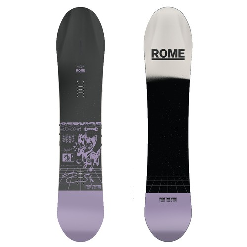 Rome service dog snowboard - service,