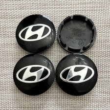 4x 56mm Für Hyundai Schwarz