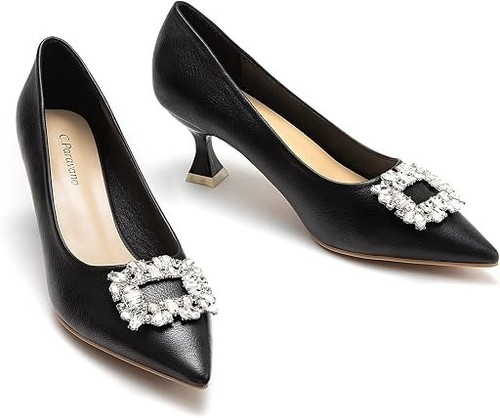 Damenpumps schwarze heels - heels, _