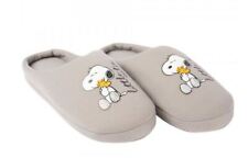 Snoopy Hausschuhe SlipperWoodstock Größe 36-41 blau oder Beige 100%Polyester