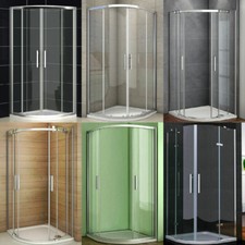80x80 / 90x90cm Duschabtrennung Viertelkreis Runddusche Duschkabine H.185-195cm