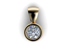 Diamant Solitär Anhänger