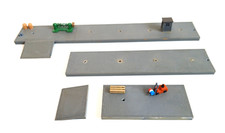 Arnold - Bahnsteige mit Auffahrrampen Spur N - Gebäude Häuser Haus  --- BOG 1663