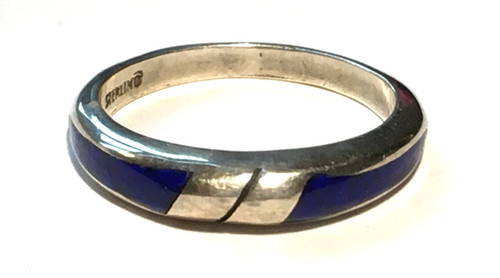 Feiner silberring lapis inlay - feiner,