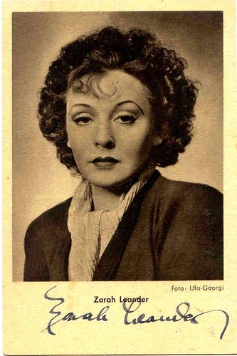 Zarah leander autogramm - zarah, ++autogramm++