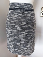 Tom Tailor  Rock Damenrock Minirock Gr. 40 schwarz weiss